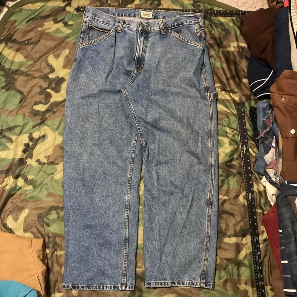 Schmidt baggy denim carpenter pants vtg y2k utility